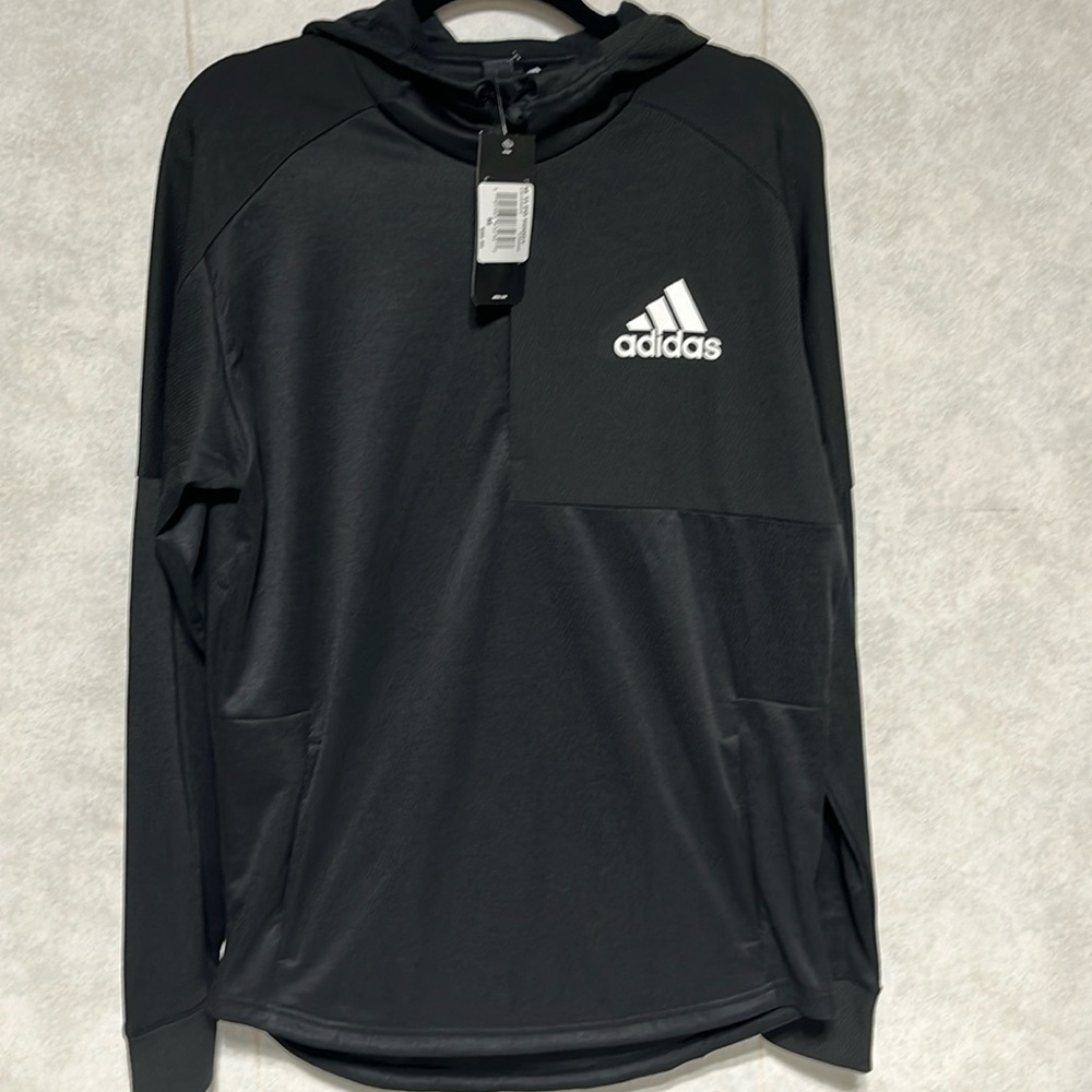 NWT Adidas performance Hoodie black size medium men’s #121302723